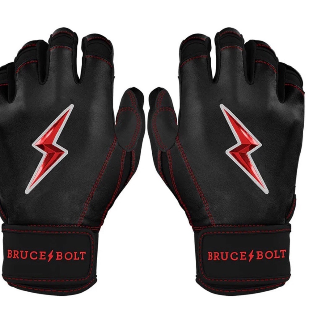 Bruce Bolt Black & Red Fingerless Training Gloves